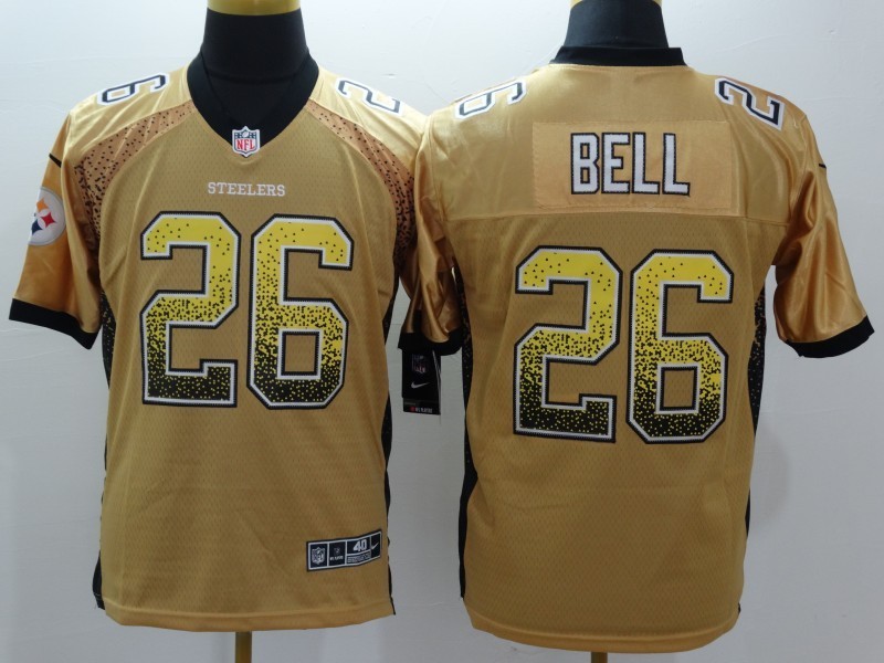 Men's Pittsburgh Steelers LeVeon Bell #26 Gold Jersey